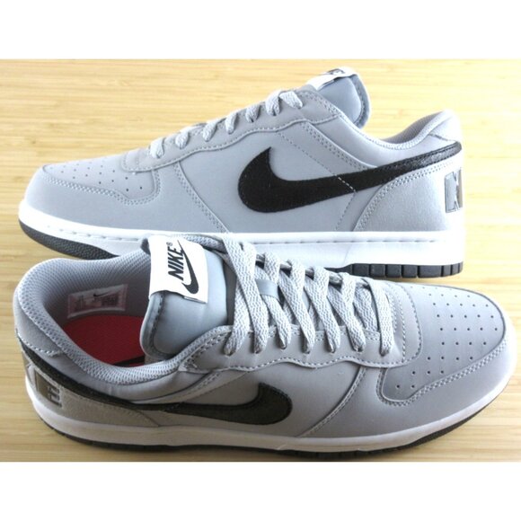 Big Nike Men's Low Lux Lifestyle Shoes Wolf Grey Black White Crimson Sizes NIB - Picture 2 of 7